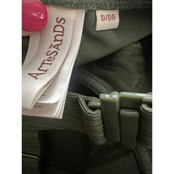 ARTESANDS Olive Green Aria Botticelli Convertible One-Piece Swimsuit - Sz 8 D/DD - Picture 3 of 5